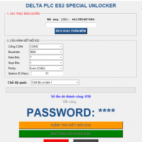 Phần mềm Unlock plc delta dvp-es2 (bản limited)