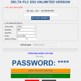 Phần mềm Unlock plc delta dvp-es2 (bản Unlimited)